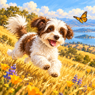 Jackson running through California’s golden hills