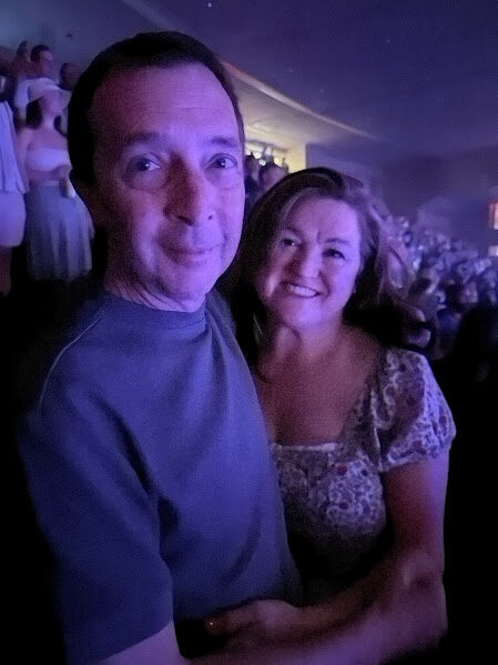 Sean and his wife at a concert