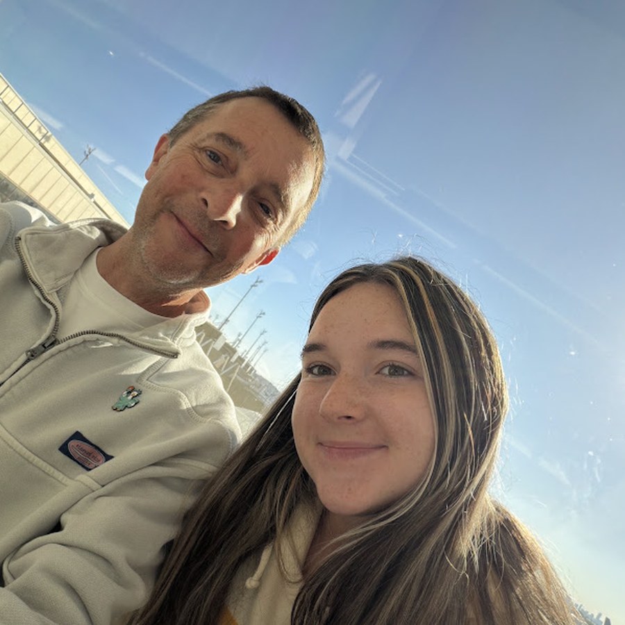 Sean and his daughter