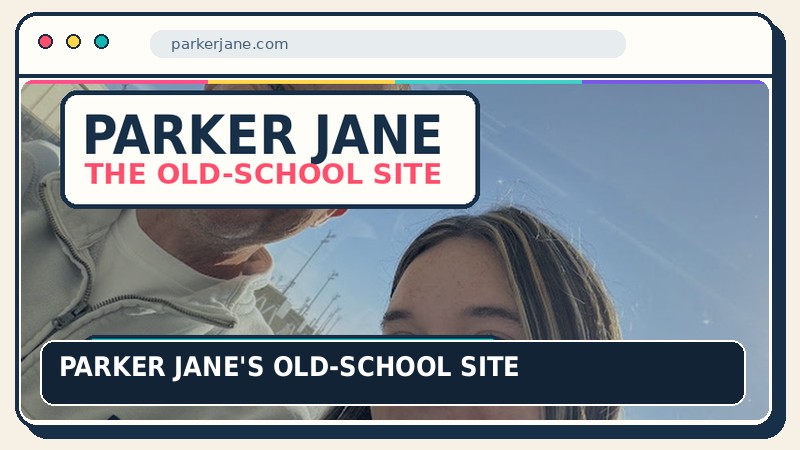 Preview for Parker Jane's old-school website