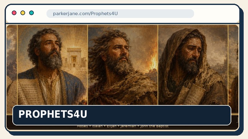 Preview for Prophets4U website