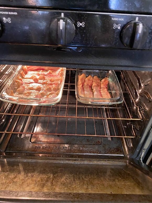 Just baking bacon :)