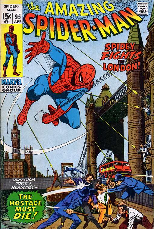 Amazing Spider-Man #95, with the original 15-cent cover price