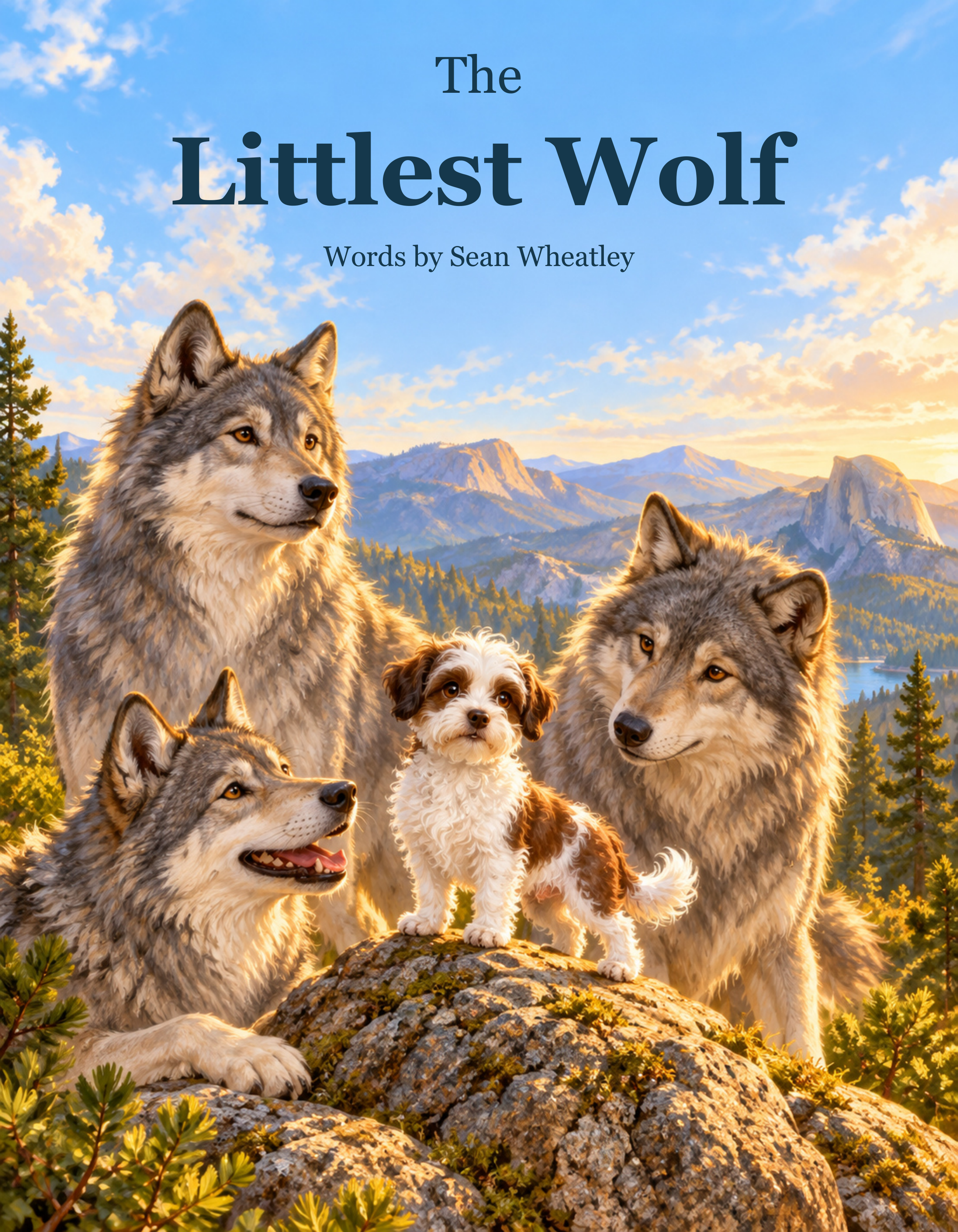 The Littlest Wolf storybook cover